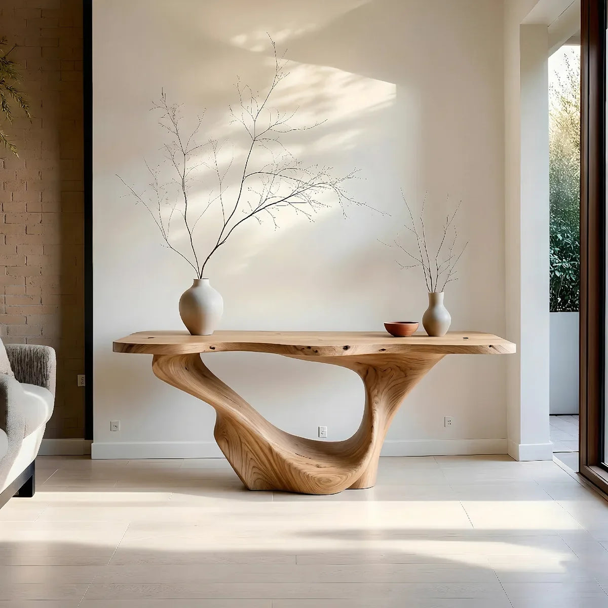 Sculptural Wood Console Tables: Where Furniture Meets Art