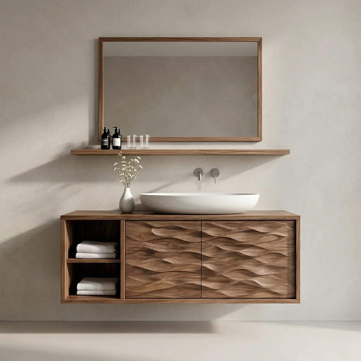 The Timeless Elegance of Wood and Stone in Bathroom Design