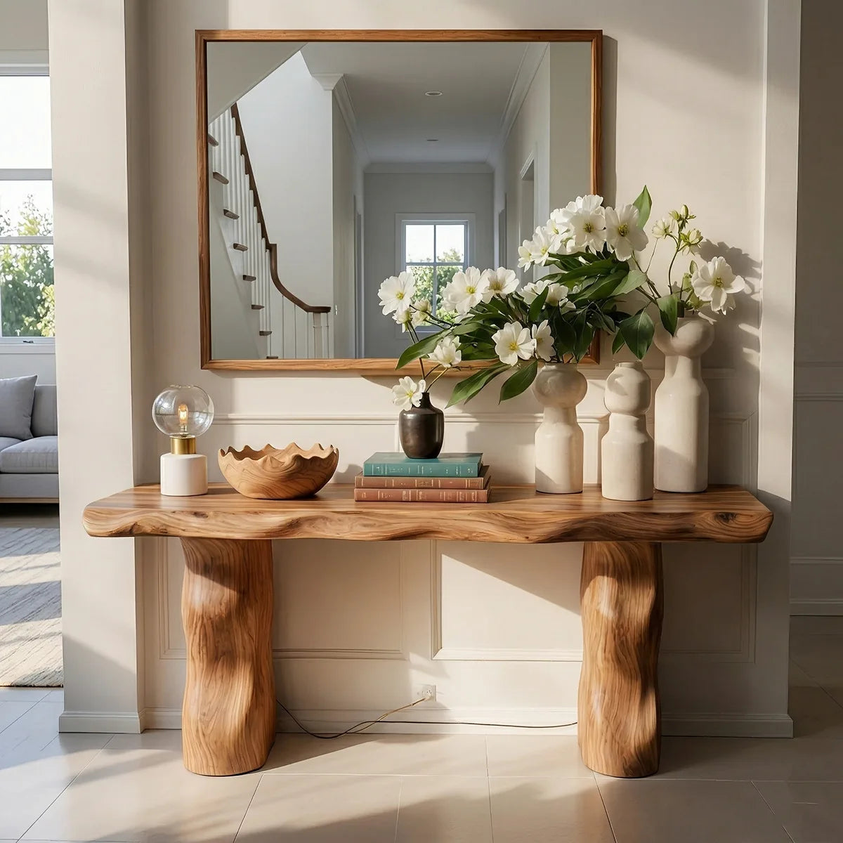 Wood Console Tables For Living Rooms - Natural Warmth, Display Space, And Timeless Style