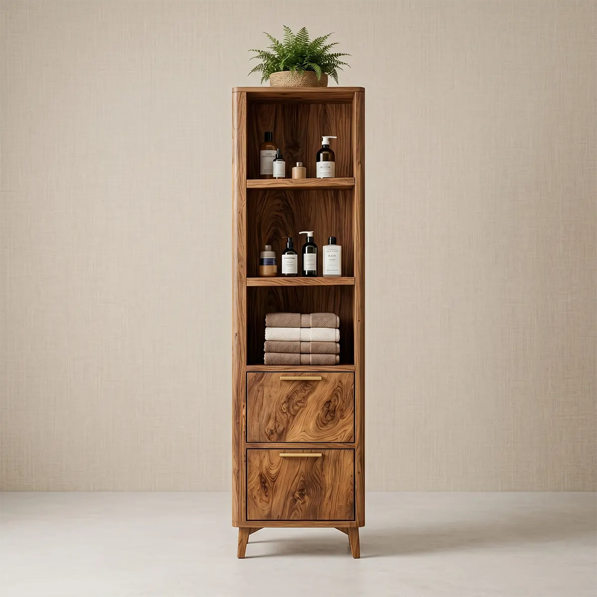 Natural Wood Storage for Calm, Organized Living