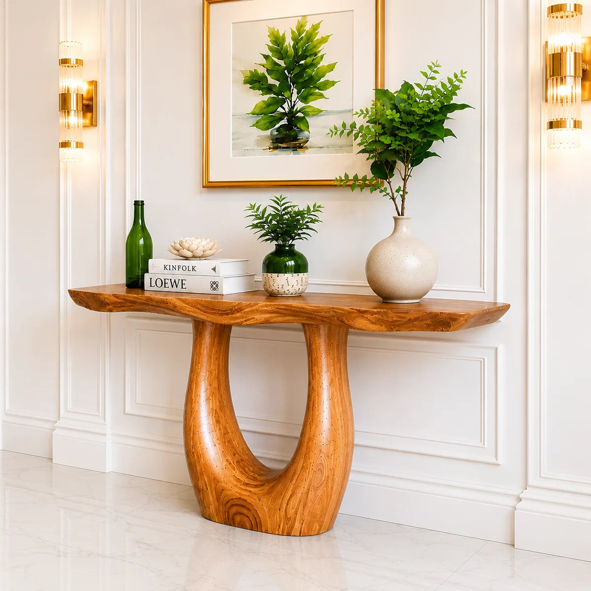 Modern Wooden Console Table – Handcrafted Entryway Decor