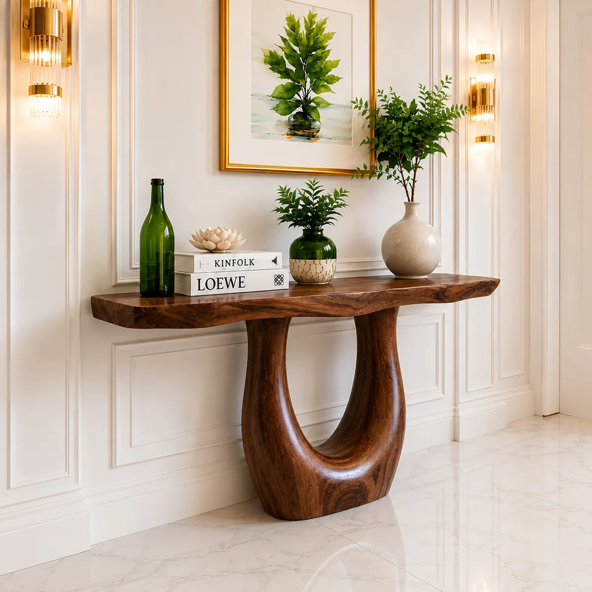 Modern Wooden Console Table – Handcrafted Entryway Decor