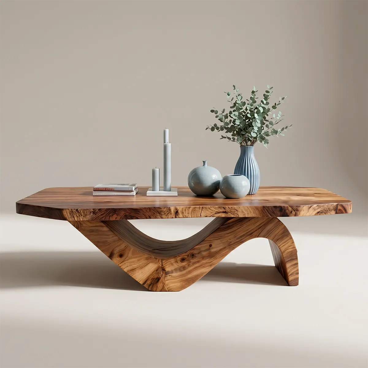 Handcrafted Live Edge Wood Coffee Table for Modern Living Room TT006-8016