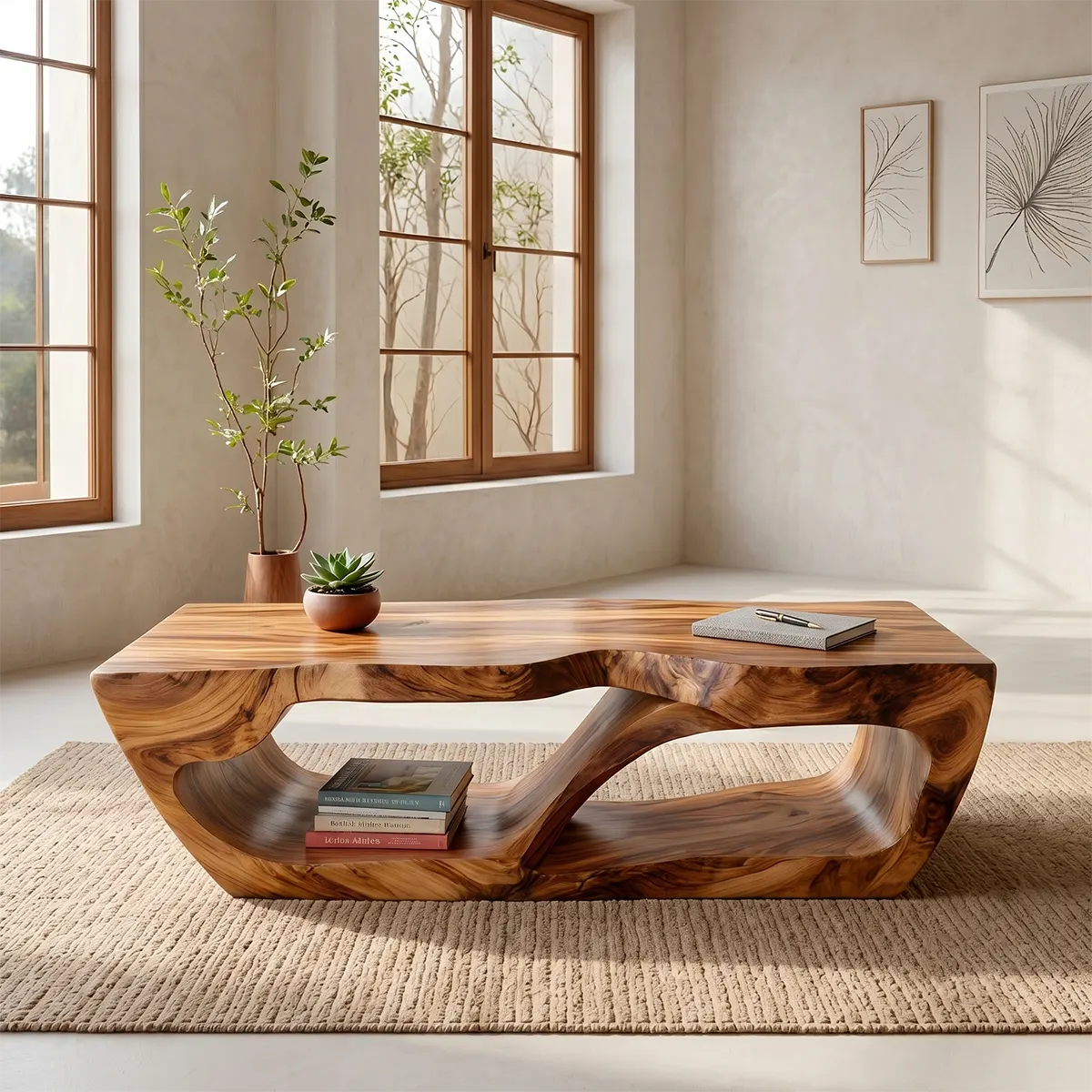 Modern Living Room Coffee Table – Handcrafted Wood Furniture TT006-1518