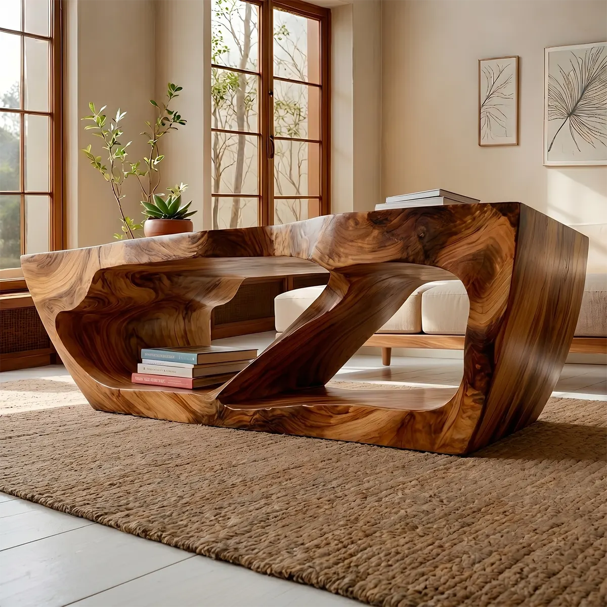 Modern Living Room Coffee Table – Handcrafted Wood Furniture TT006-1518