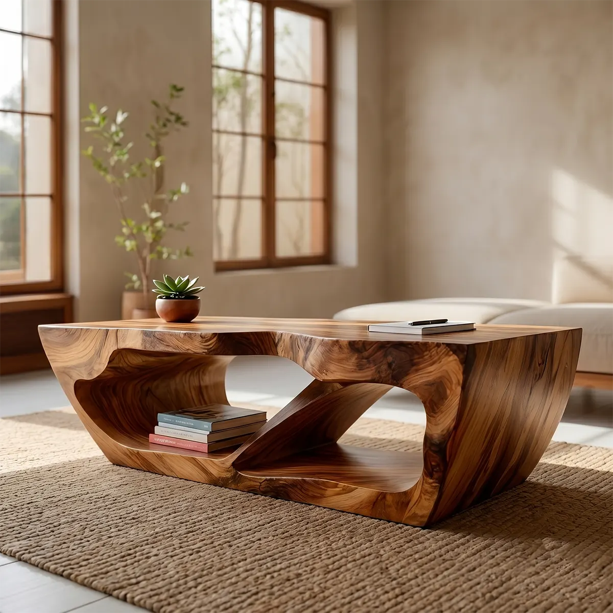 Modern Living Room Coffee Table – Handcrafted Wood Furniture TT006-1518