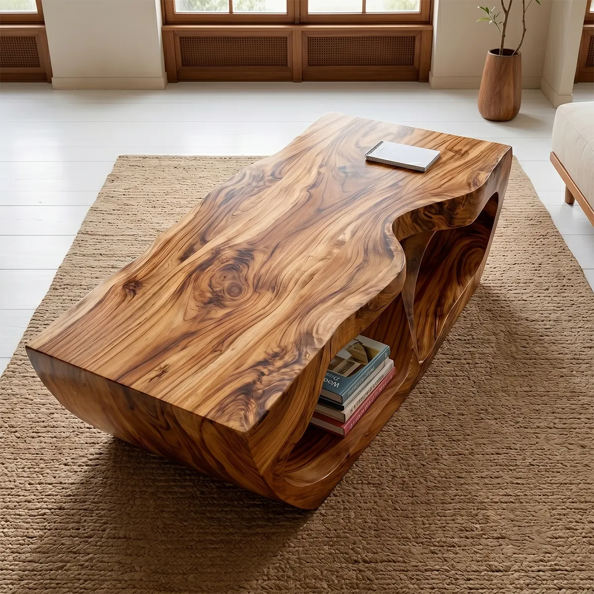 Modern Living Room Coffee Table – Handcrafted Wood Furniture TT006-1518