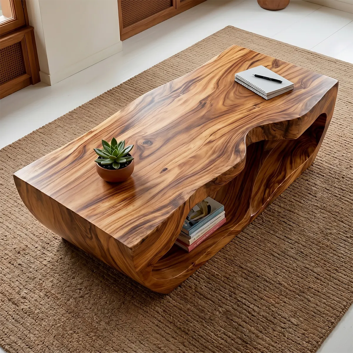 Modern Living Room Coffee Table – Handcrafted Wood Furniture TT006-1518