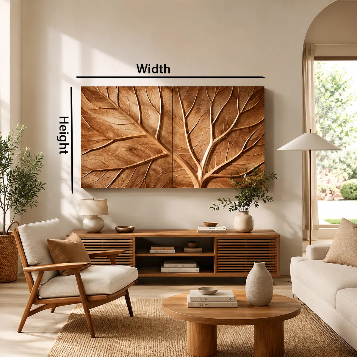 Tree of Life Wood Wall Art | Abstract Wooden Wall Decor for Living Room, Bedroom & Office TT006-2824