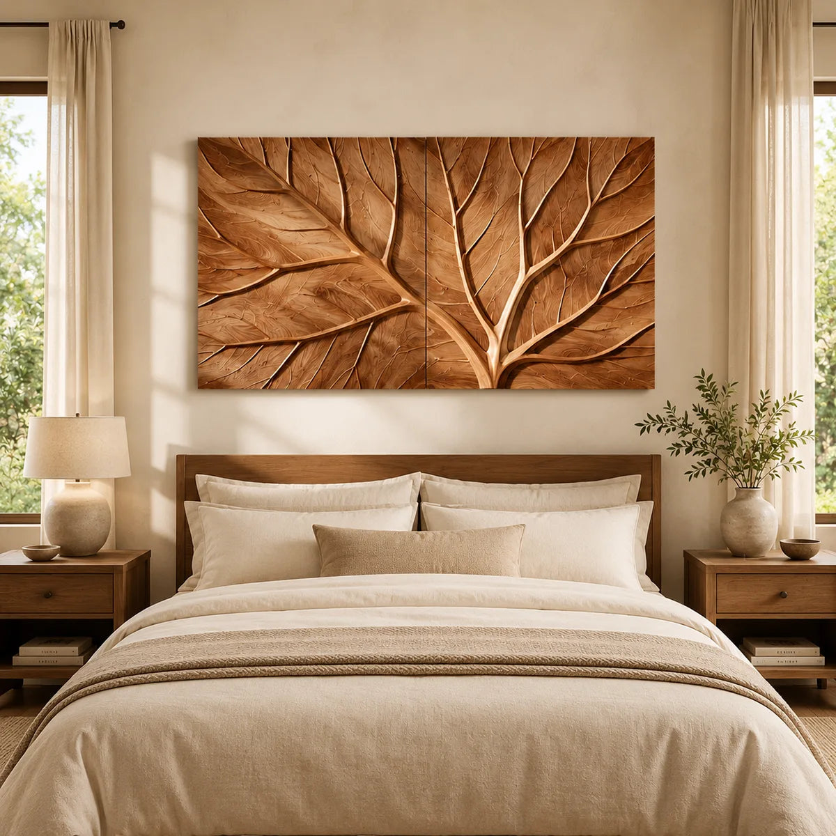 Tree of Life Wood Wall Art | Abstract Wooden Wall Decor for Living Room, Bedroom & Office TT006-2824