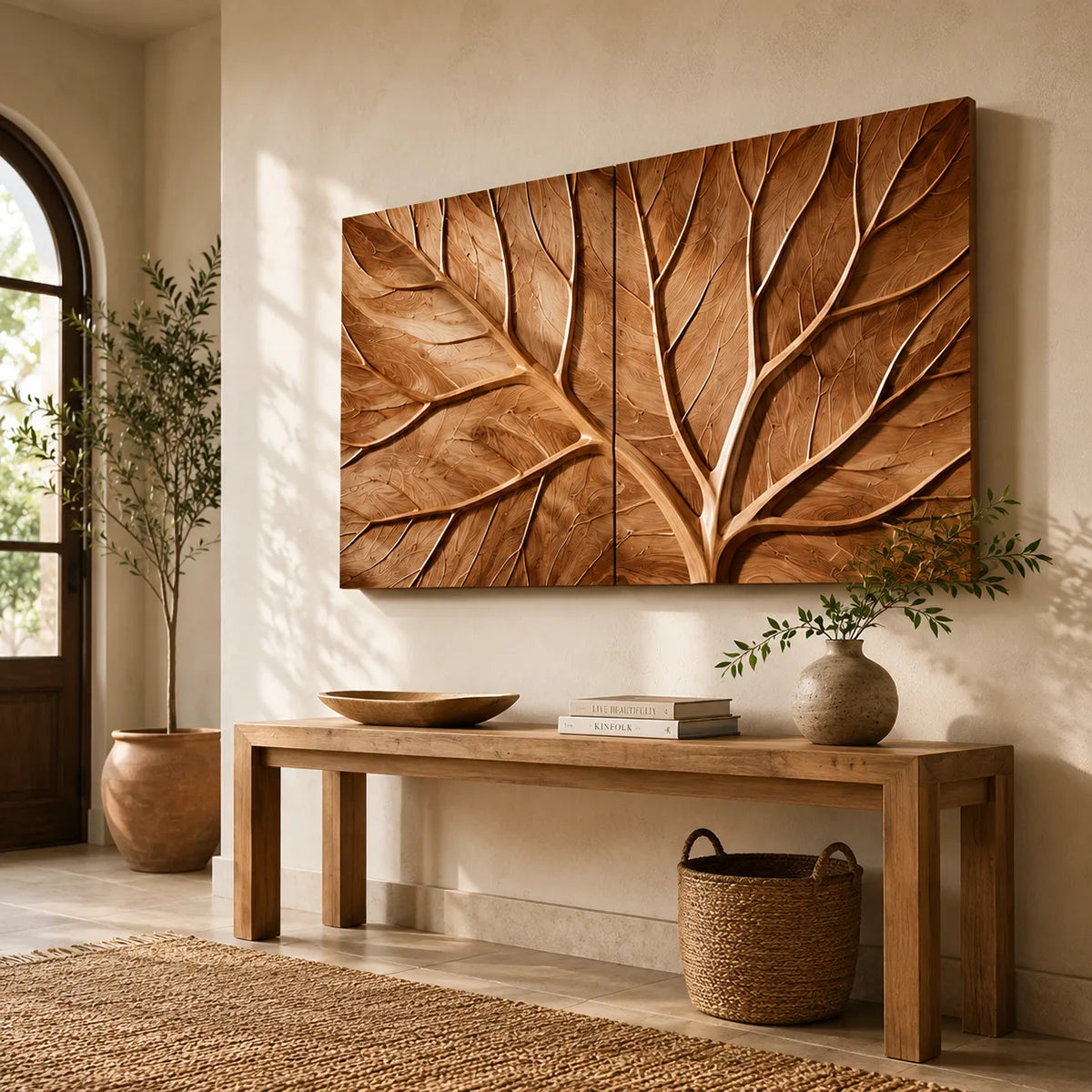 Tree of Life Wood Wall Art | Abstract Wooden Wall Decor for Living Room, Bedroom & Office TT006-2824