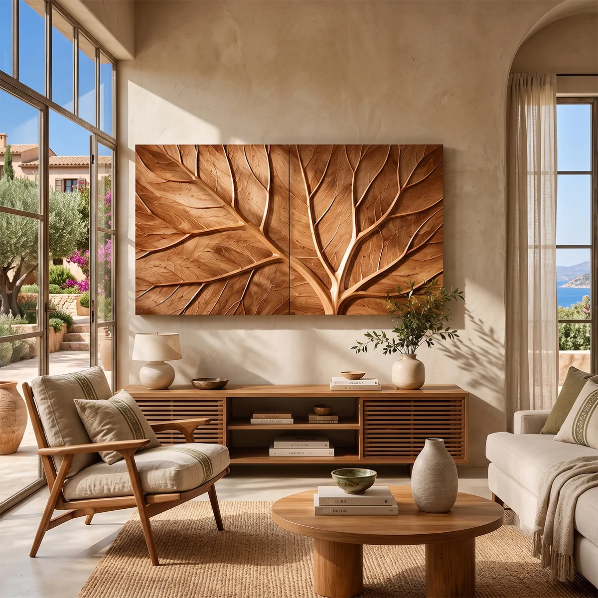 Tree of Life Wood Wall Art | Abstract Wooden Wall Decor for Living Room, Bedroom & Office TT006-2824