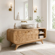 Modern Geometric Single Sink Bathroom Vanity Cabinet TT006-5339