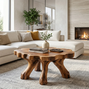 Sculptural Solid Wood Coffee Table with Tree Root Legs TH003-3728