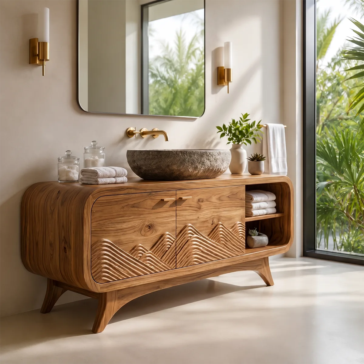 Mountain Relief Single Sink Bathroom Vanity Cabinet TT006-2641