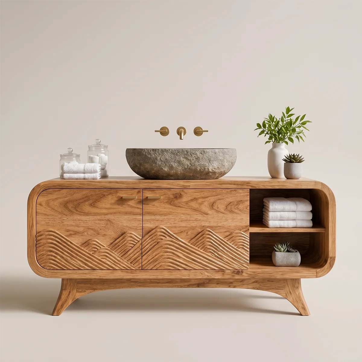 Mountain Relief Single Sink Bathroom Vanity Cabinet TT006-2641