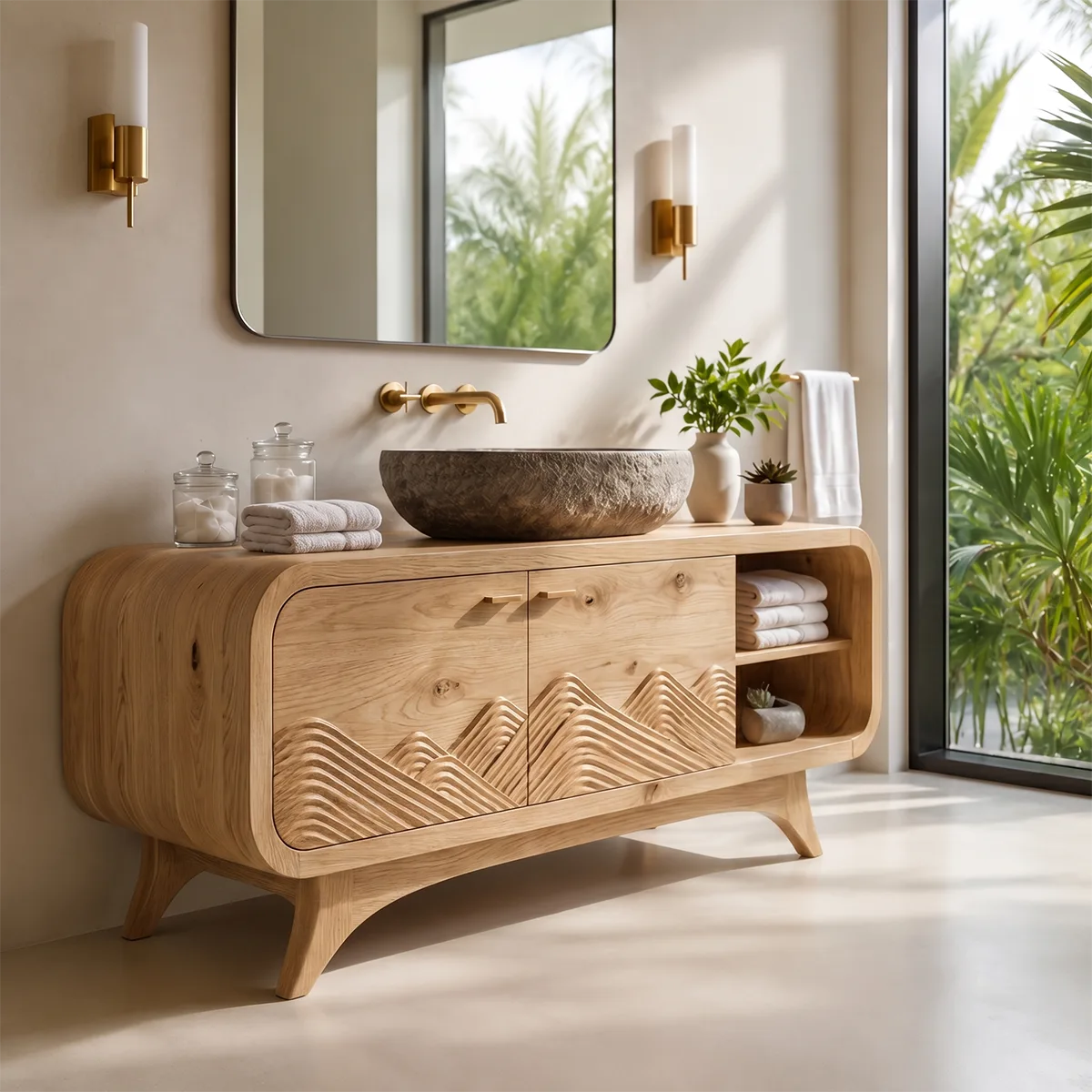 Mountain Relief Single Sink Bathroom Vanity Cabinet TT006-2641
