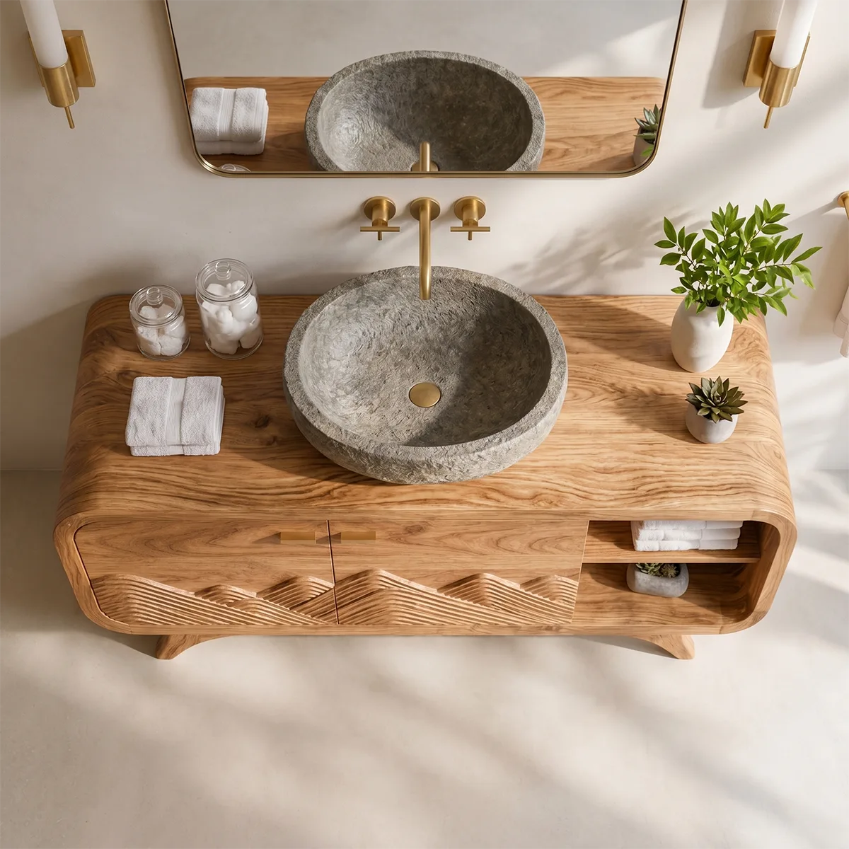 Mountain Relief Single Sink Bathroom Vanity Cabinet TT006-2641