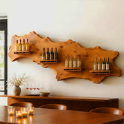 Wildwood Gallery Live Edge Solid Wood Wine Rack for Dining Rooms TT006-4467
