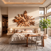 Carved Monstera Leaf Wood Wall Art | Botanical Wooden Wall Decor for Living Room, Entryway & Office TT006-5785