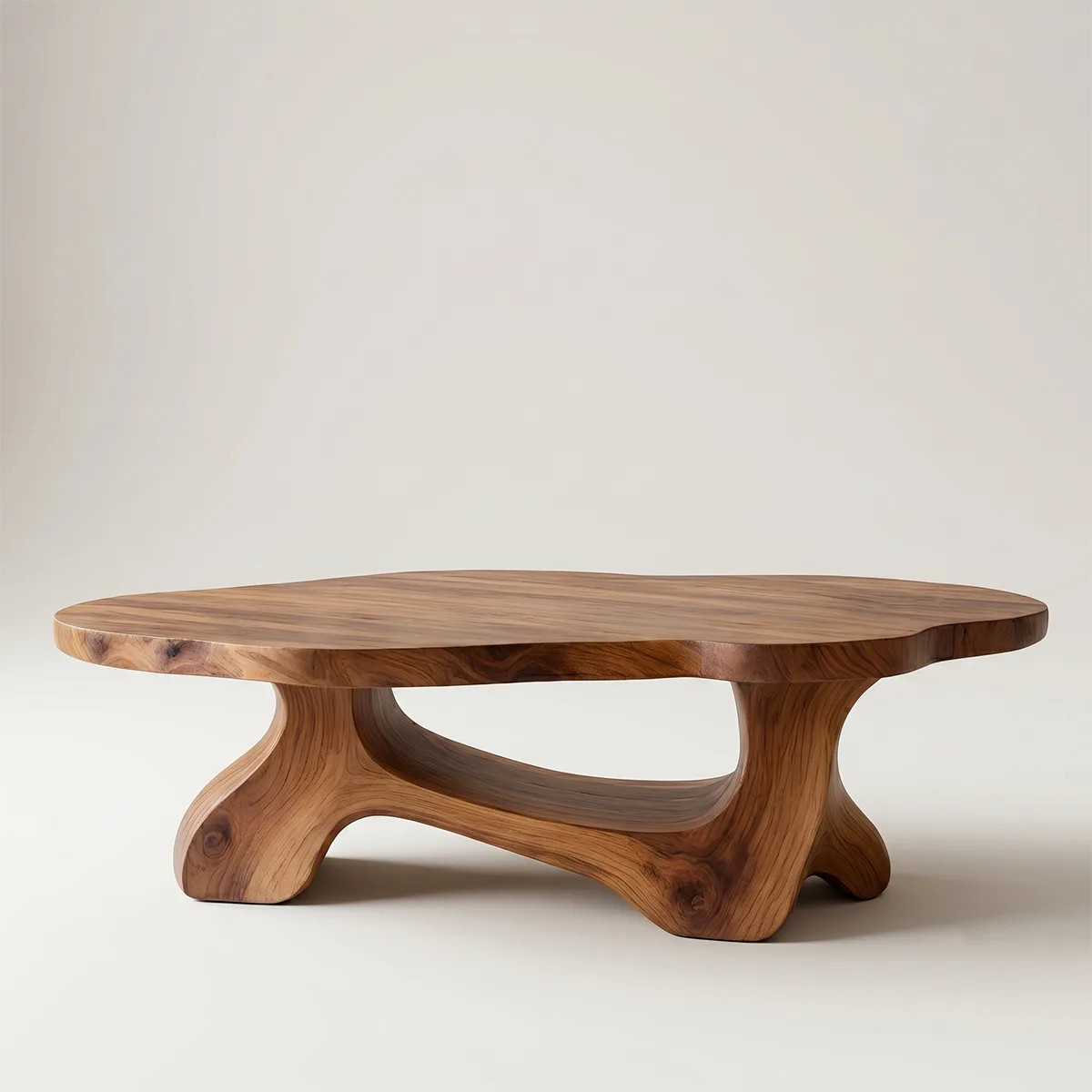 Natural Wood Coffee Table – Handmade Modern Organic Furniture