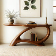 Sculptural Solid Wood Console Table | Modern Organic Furniture