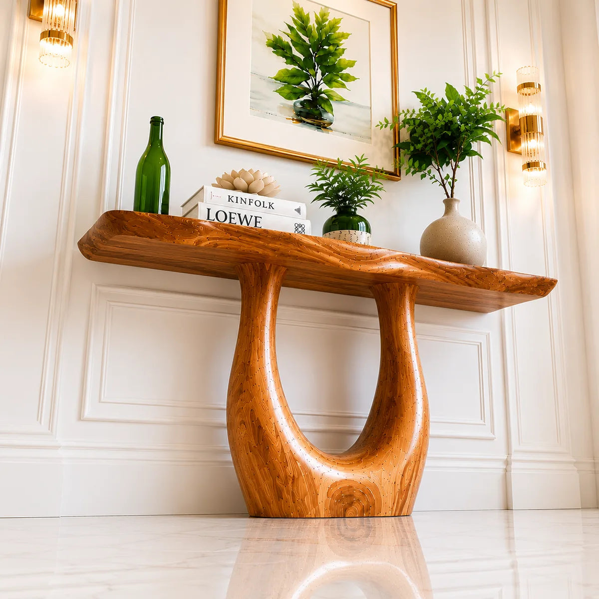 Modern Wooden Console Table – Handcrafted Entryway Decor