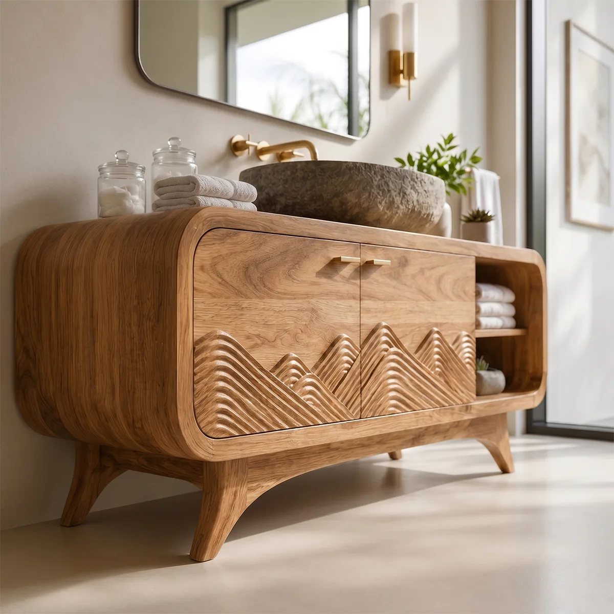 Mountain Relief Single Sink Bathroom Vanity Cabinet TT006-2641