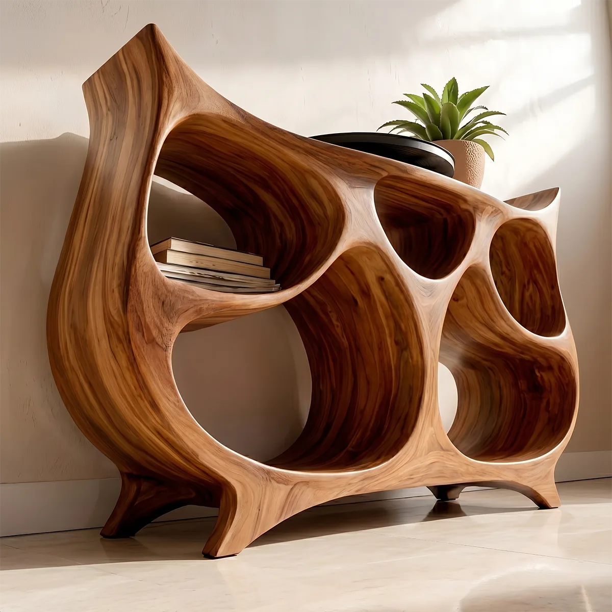 Luxury Solid Wood Record Player Table, Modern Record Player Stands