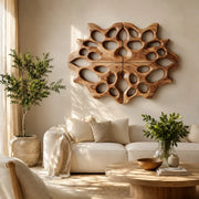 Abstract Organic Wood Wall Art | Modern Geometric Wooden Wall Decor for Living Room, Bedroom & Office TT006-5819