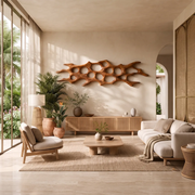 Abstract Organic Wood Wall Art | Modern Sculptural Wooden Wall Decor for Living Room, Bedroom & Office TT006-1213