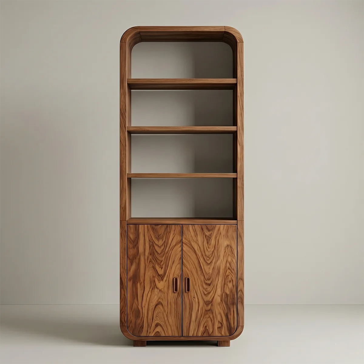 Handcrafted Solid Wood Bathroom Storage Cabinet