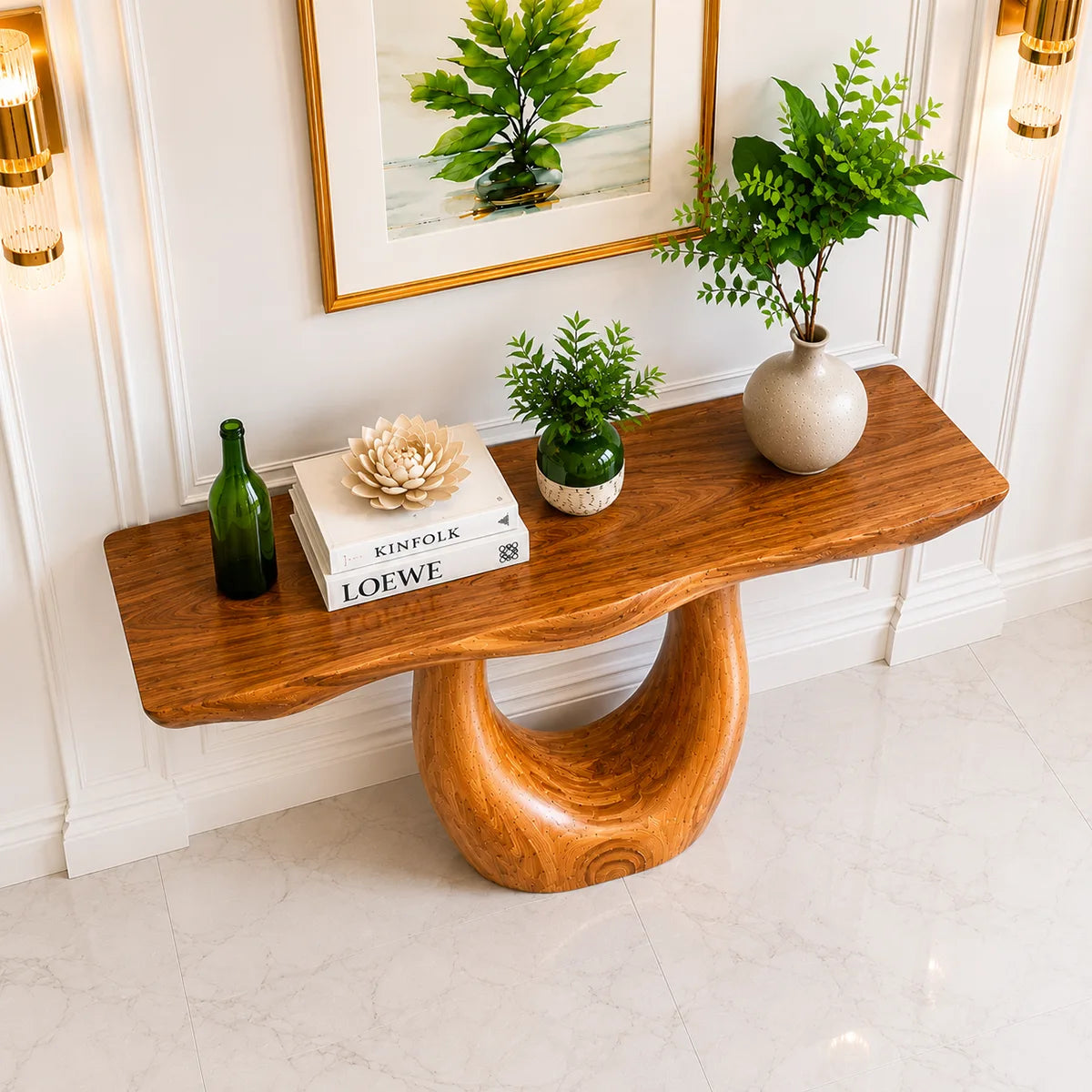 Modern Wooden Console Table – Handcrafted Entryway Decor