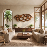 Abstract Organic Wood Wall Art | Modern Sculptural Wooden Wall Decor for Living Room, Entryway & Office TT006-7367