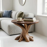 Sculptural Solid Wood Tree Root Side Table | Round End Table TH003-6762