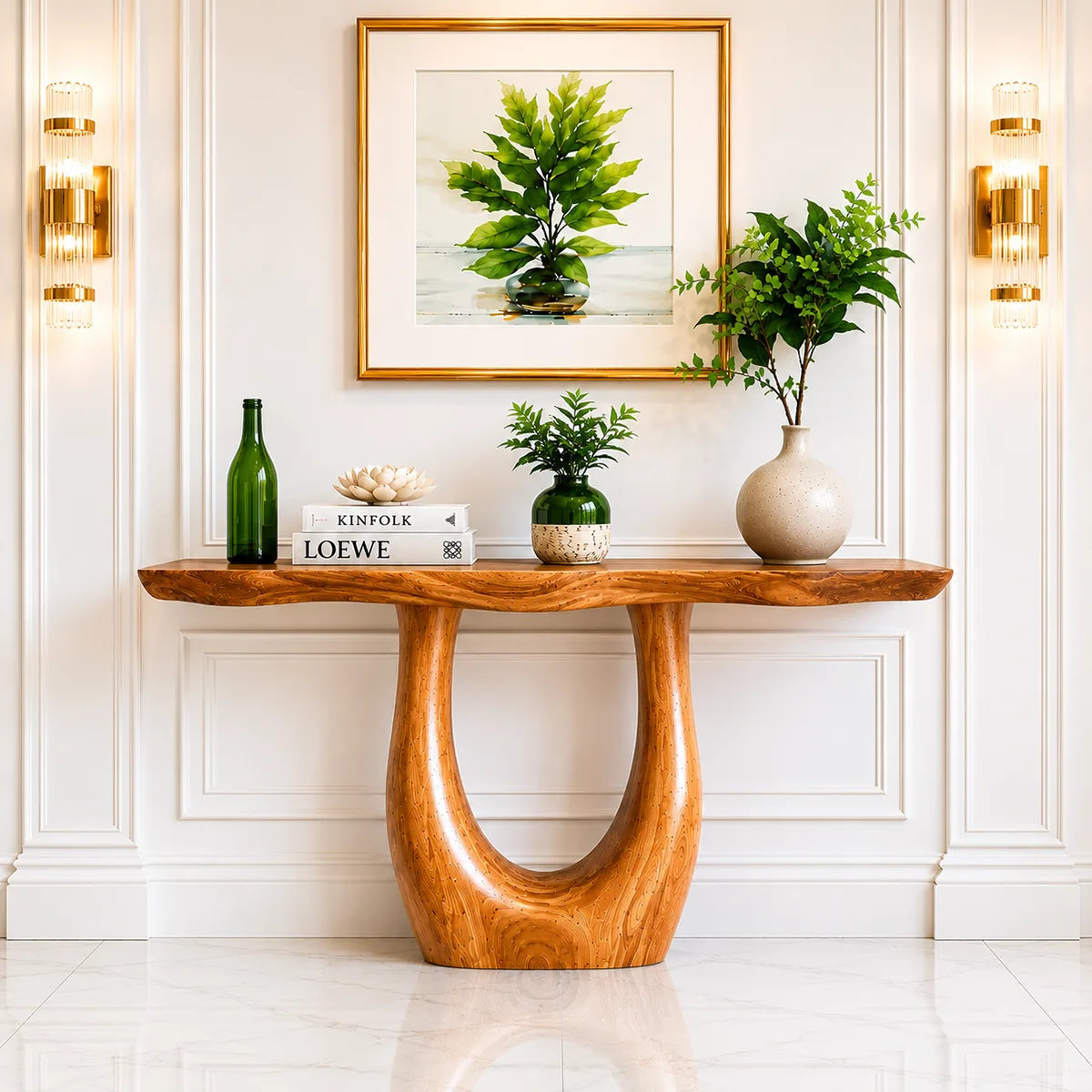 Modern Wooden Console Table – Handcrafted Entryway Decor