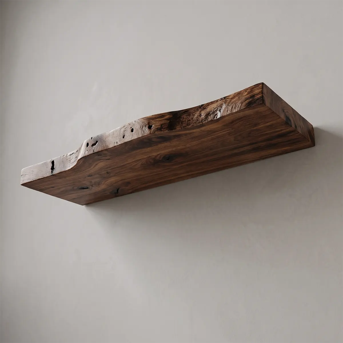 Sculptural Live Edge Floating Bathroom Vanity | Wall Mounted Vanity Countertop TT006-5RTU4WB