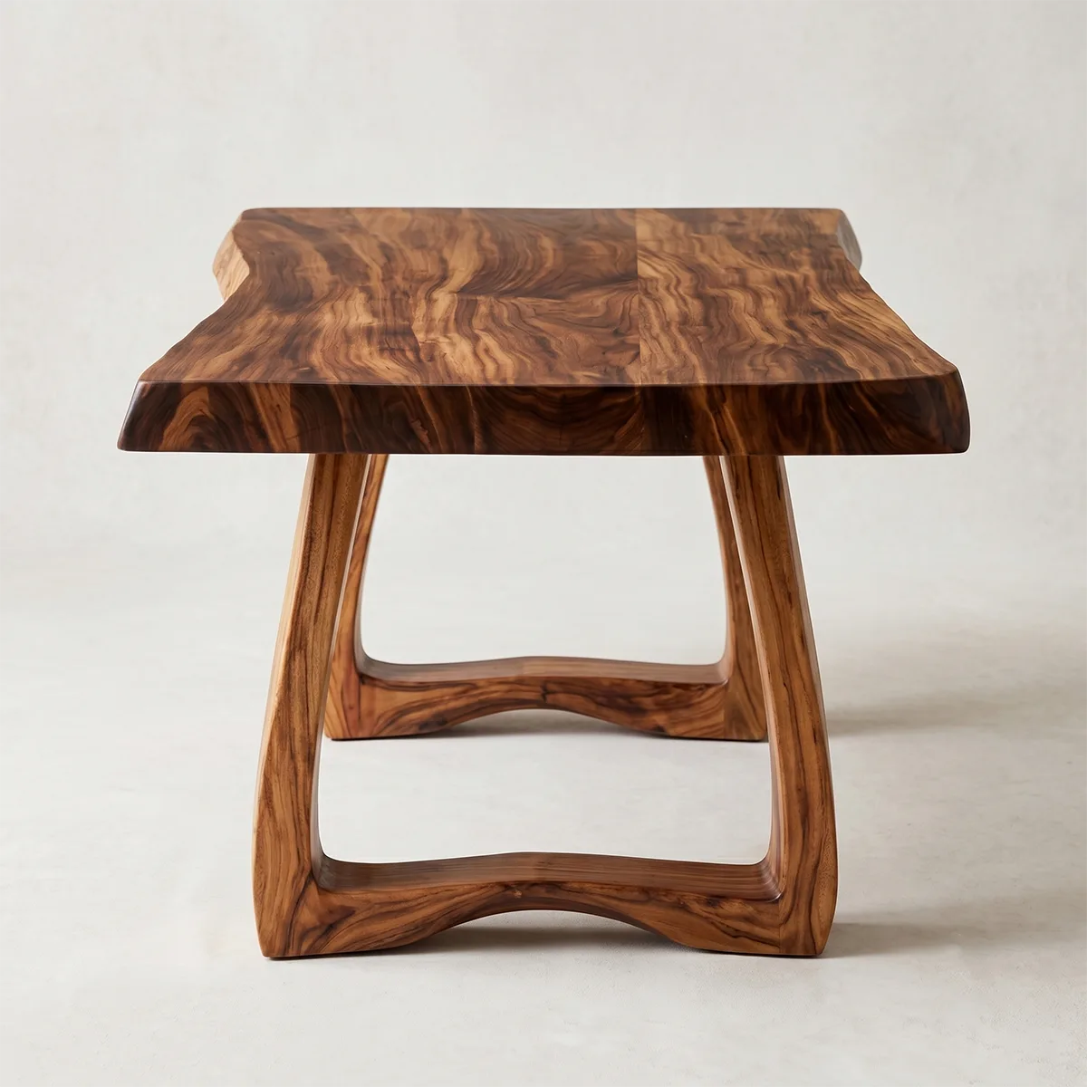 Handcrafted Solid Wood Coffee Table – Rustic Modern Living Room Center Table