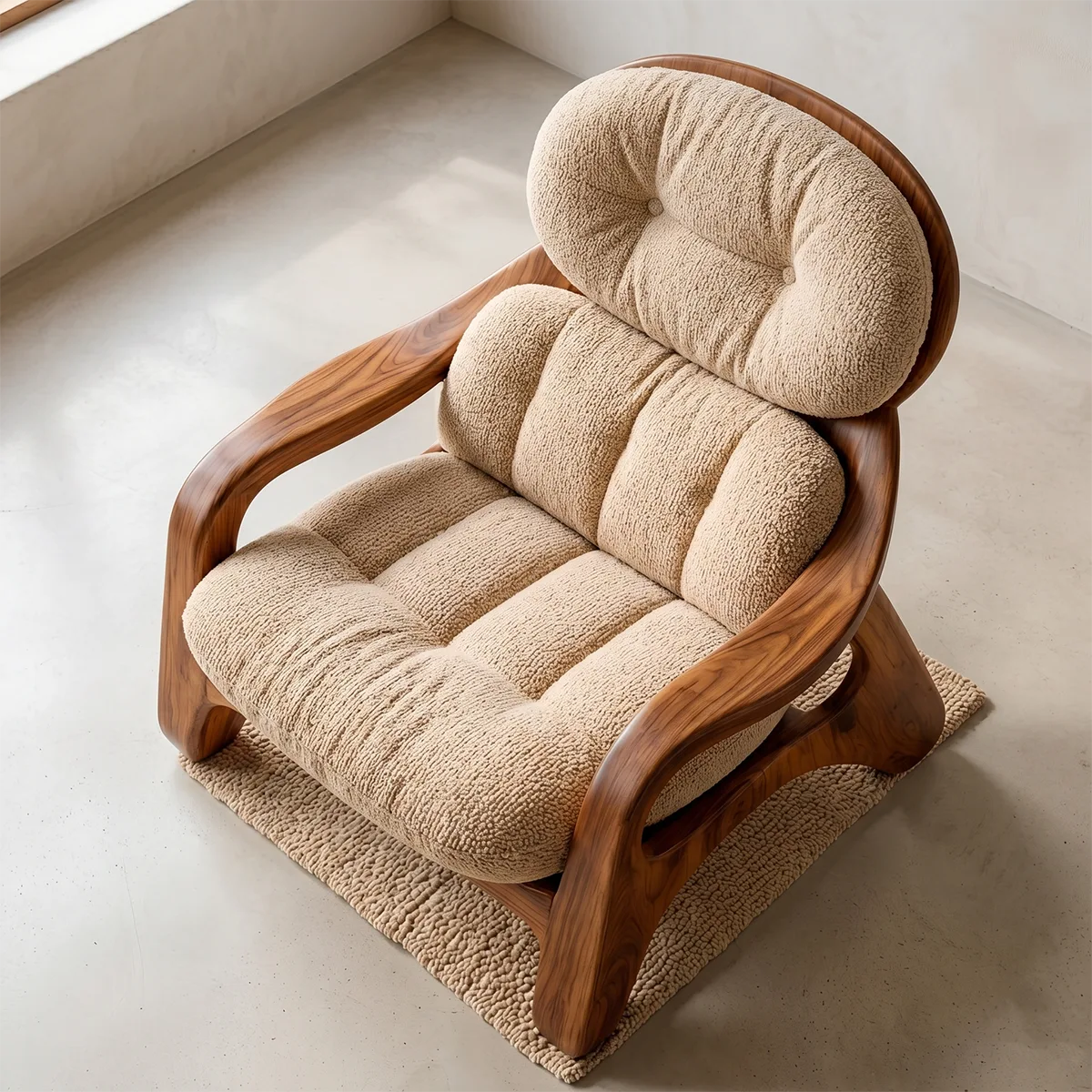 Oversized Lounge Chair, Plush Accent Chair, Solid Wood Frame Armchair TT006-7459