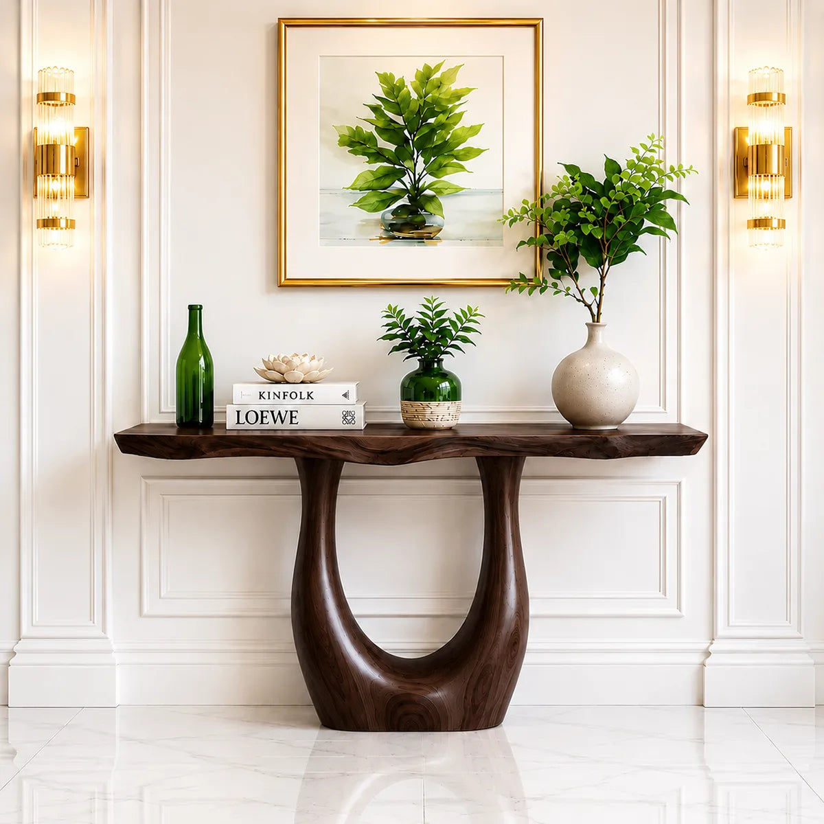 Modern Wooden Console Table – Handcrafted Entryway Decor
