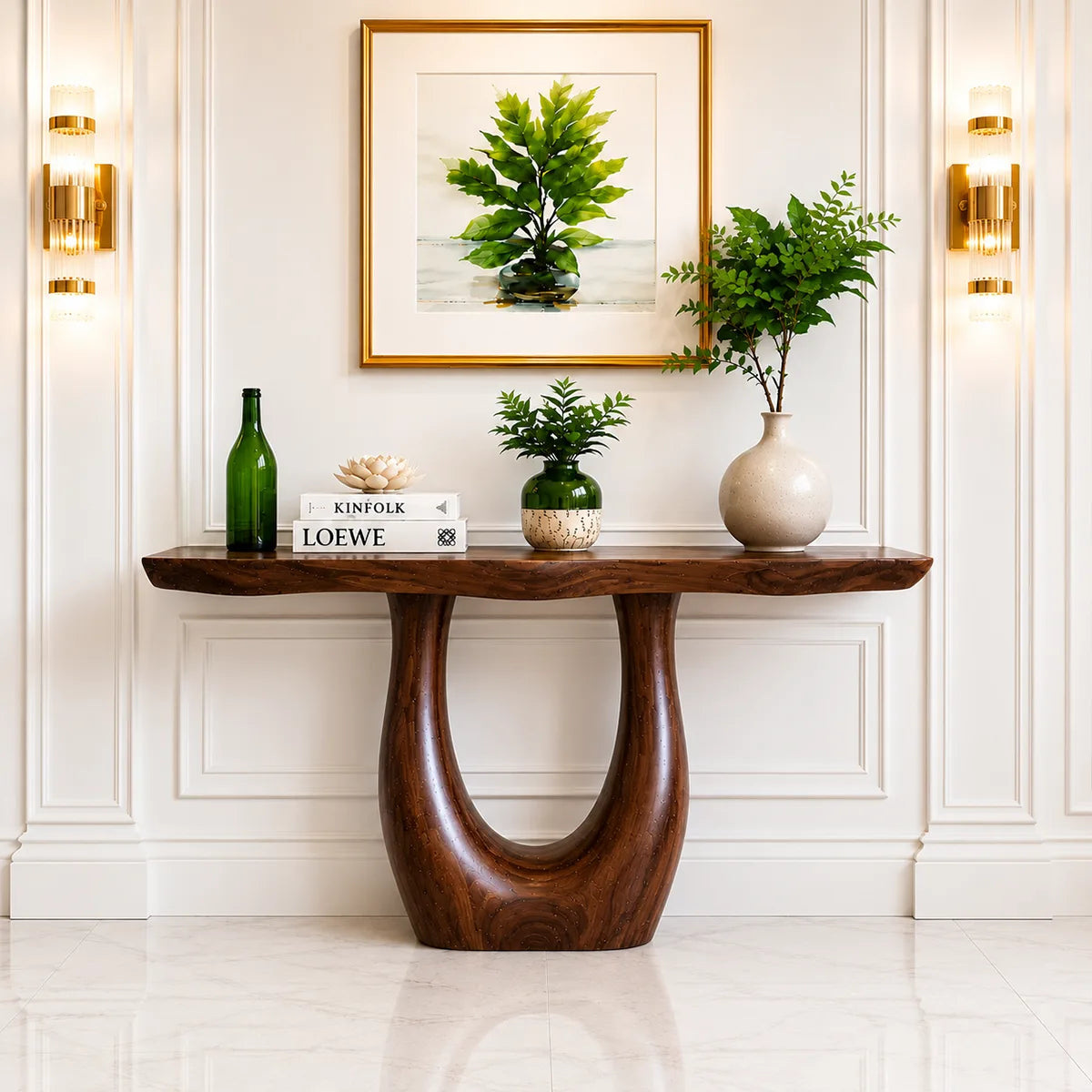 Modern Wooden Console Table – Handcrafted Entryway Decor