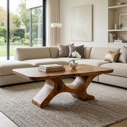 Modern Solid Wood Coffee Table – Sculptural Organic Design TH003-1365