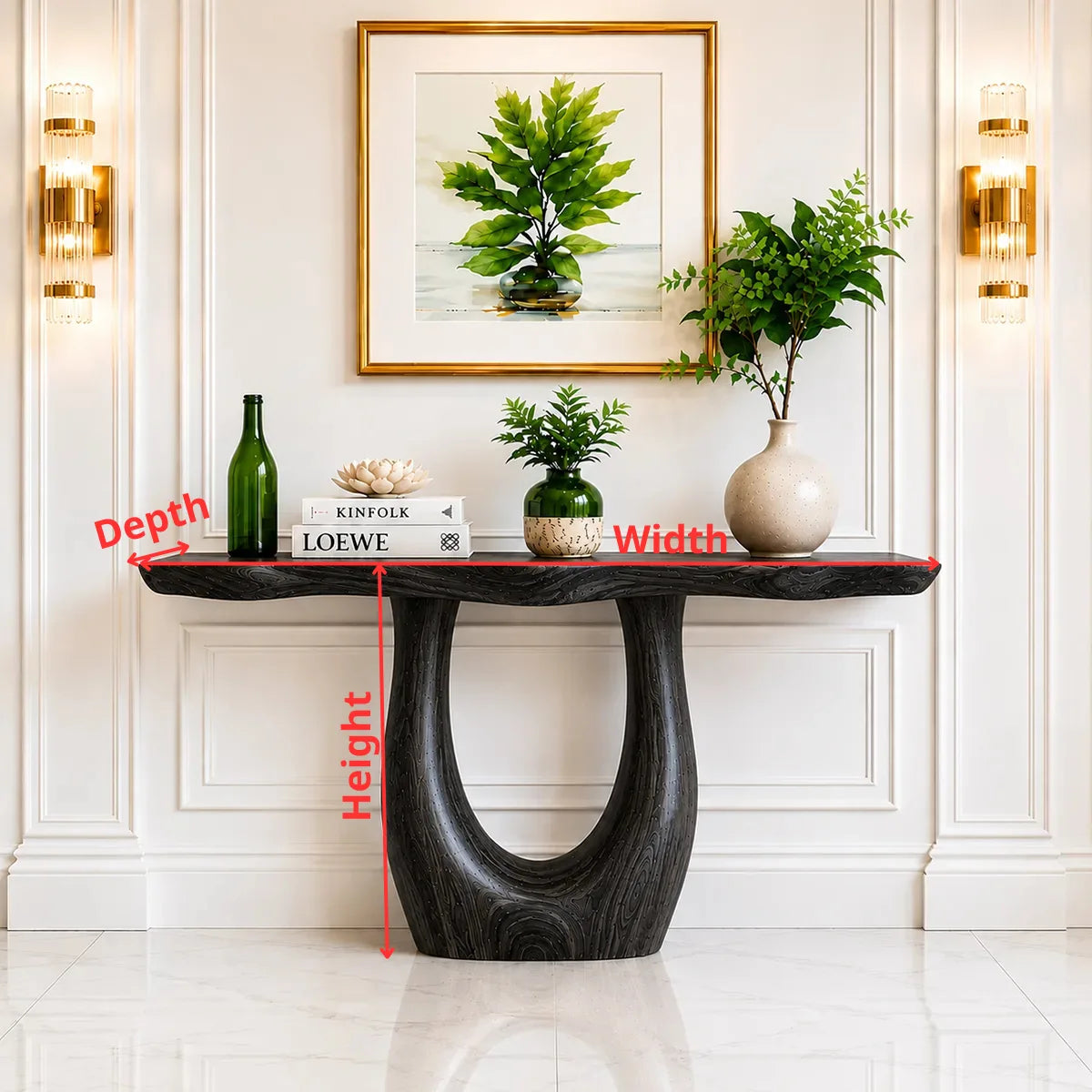 Modern Wooden Console Table – Handcrafted Entryway Decor