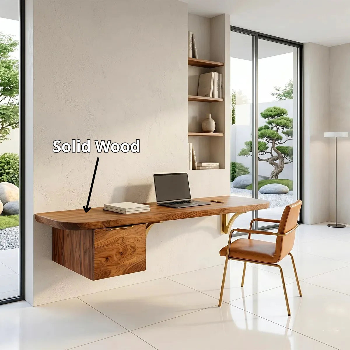 Modern Floating Wall Desk | Minimalist Space-Saving Home Office Desk TH003-8932