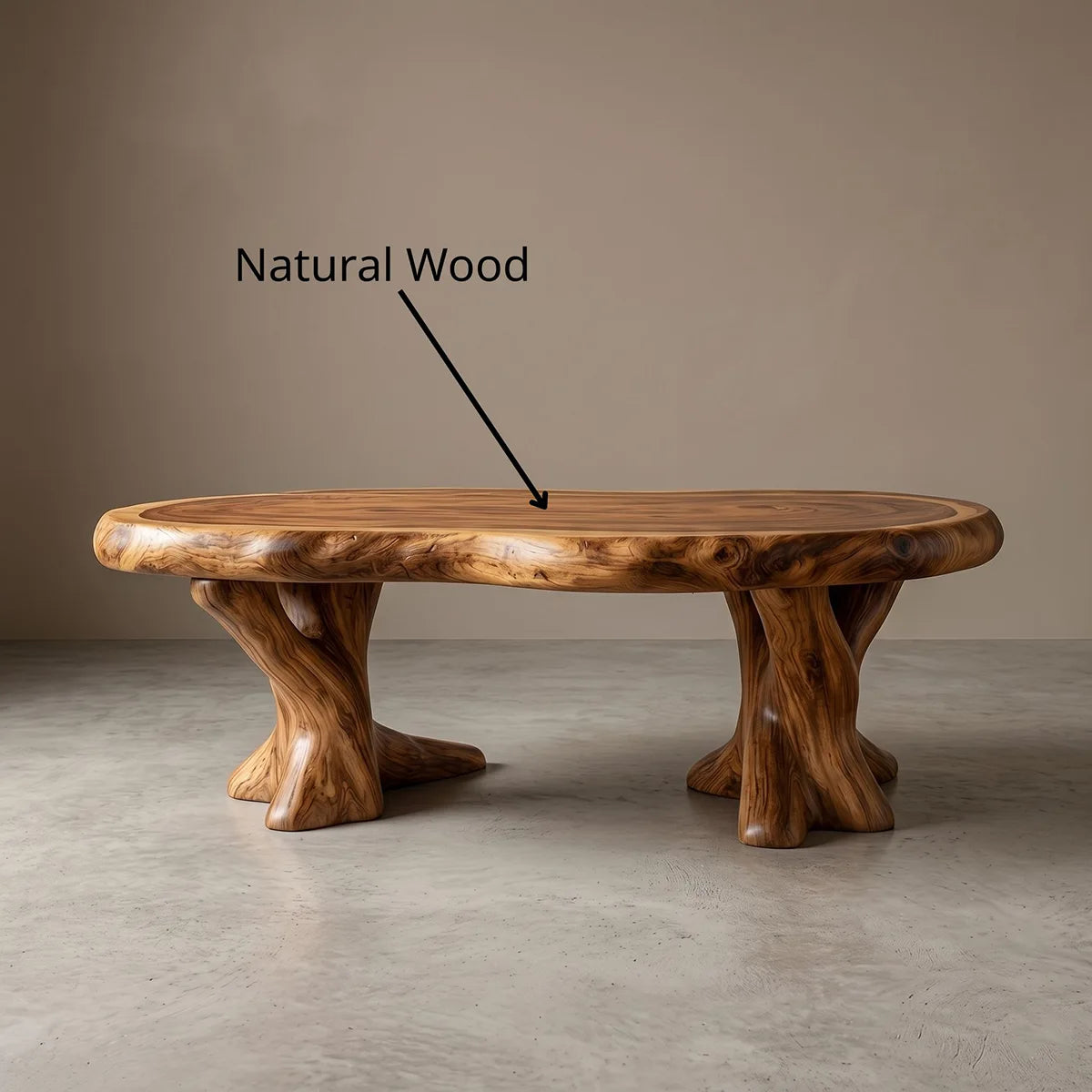 Organic Round Coffee Table for Modern Living Room Spaces TH003-5752