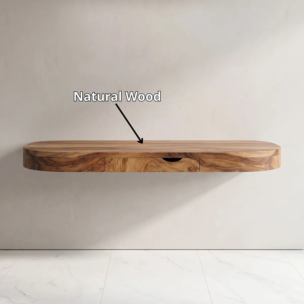 Floating Wall Desk with Drawer | Modern Space-Saving Office Desk TH003-5472