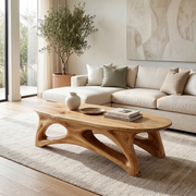 Organic Solid Wood Coffee Table – Sculptural Modern Design TH003-7847
