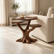 Tree Branch Solid Wood End Table – Organic Side Table for Living Room TH003-3035