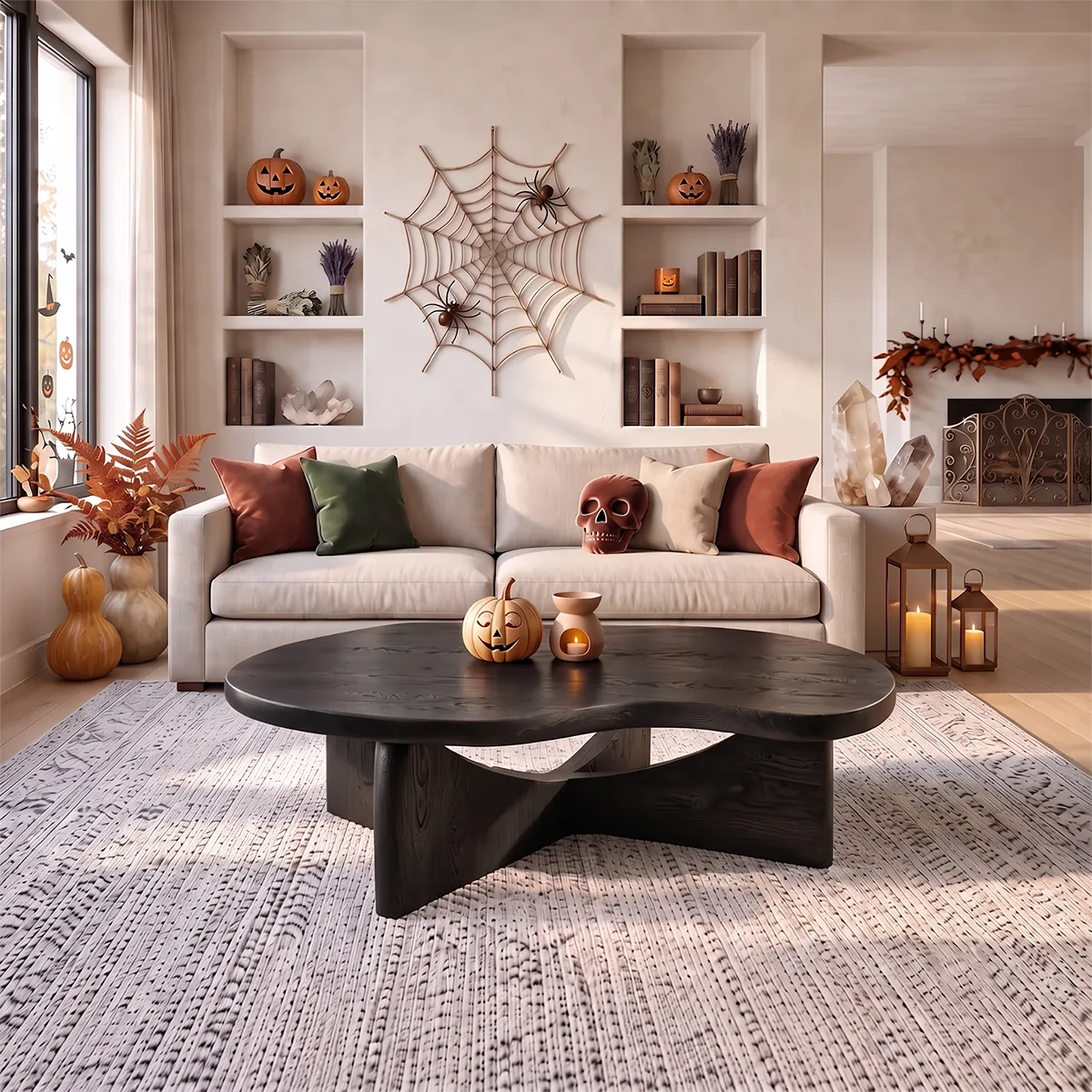 Organic Freeform Coffee Table with Sculptural Curved Legs | Modern Living Room Center Table TH003-8ETV5JM