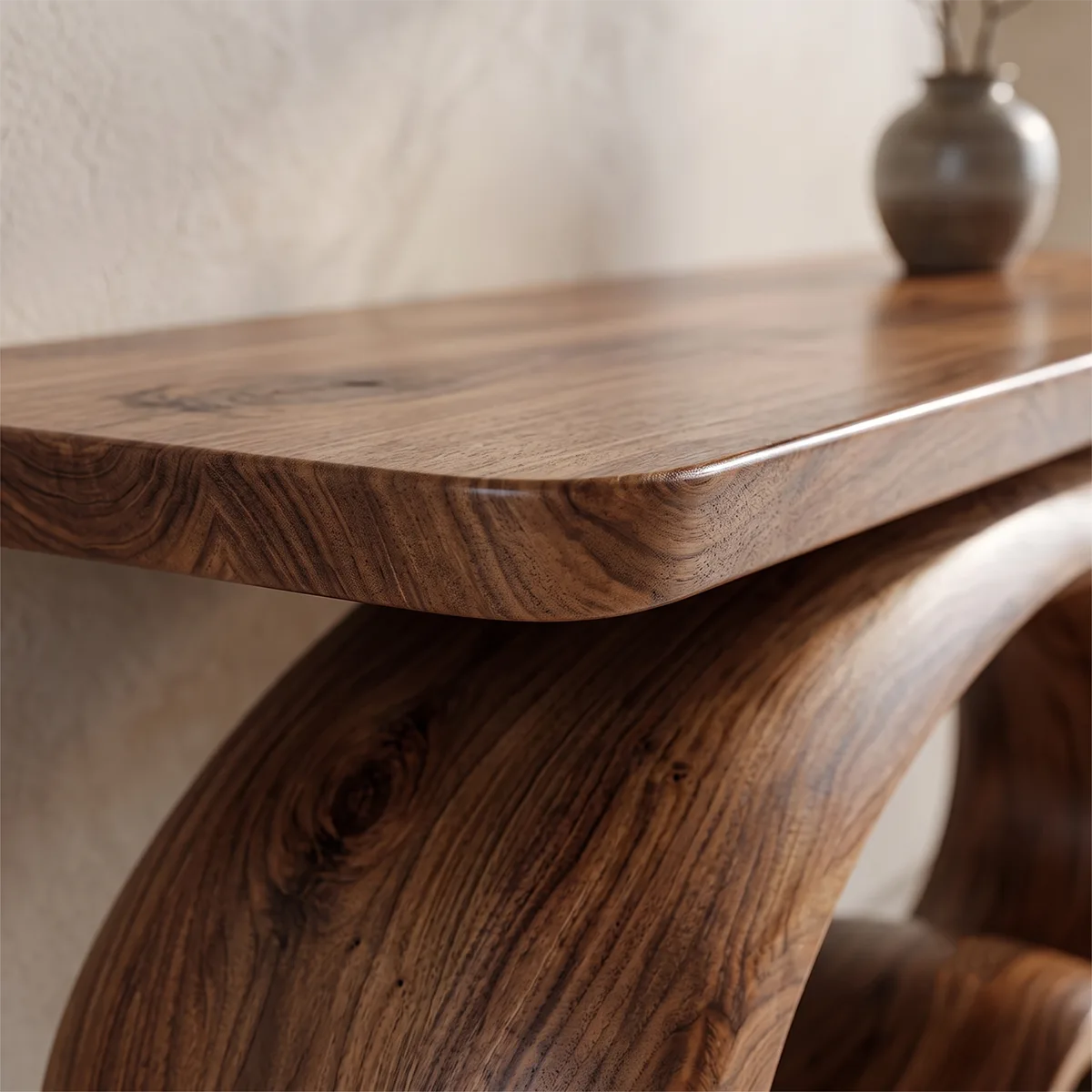 Modern Organic Console Table | Sculptural Entryway Hallway Accent Table TH003-5428